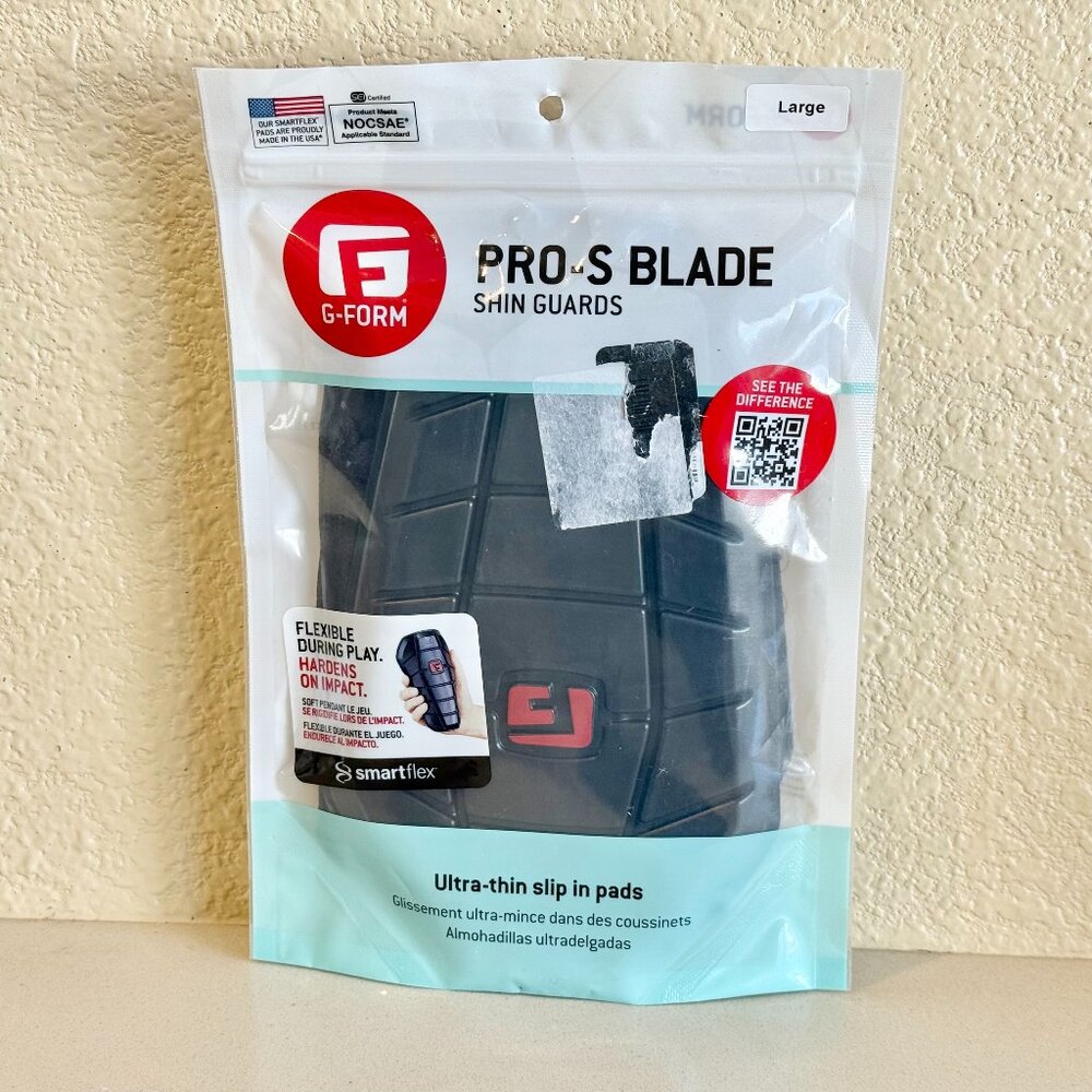 G-Form PRO-S BLADE Shin Guards-Ultra Thin slip In Pads - Large